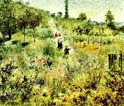 Pierre-Auguste Renoir stigen upp over faltet china oil painting artist